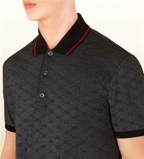 grey gucci polo